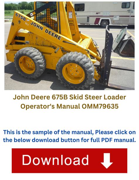 1986 john deere 675b skid steer hydrostatic wheel drives|john deere 675b manual.